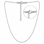 925 Sterling Silver Hallmarked Slim Box Link Chain for Women & Men - Image 2