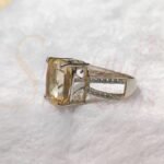 Cushion Citrine Gemstone Engagement Ring - Image 2