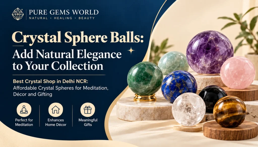 Crystal sphere in Delhi NCR, affordable sphere balls from the best crystal shop