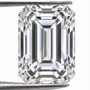 IGI certified emerald cut loose CVD lab grown diamond