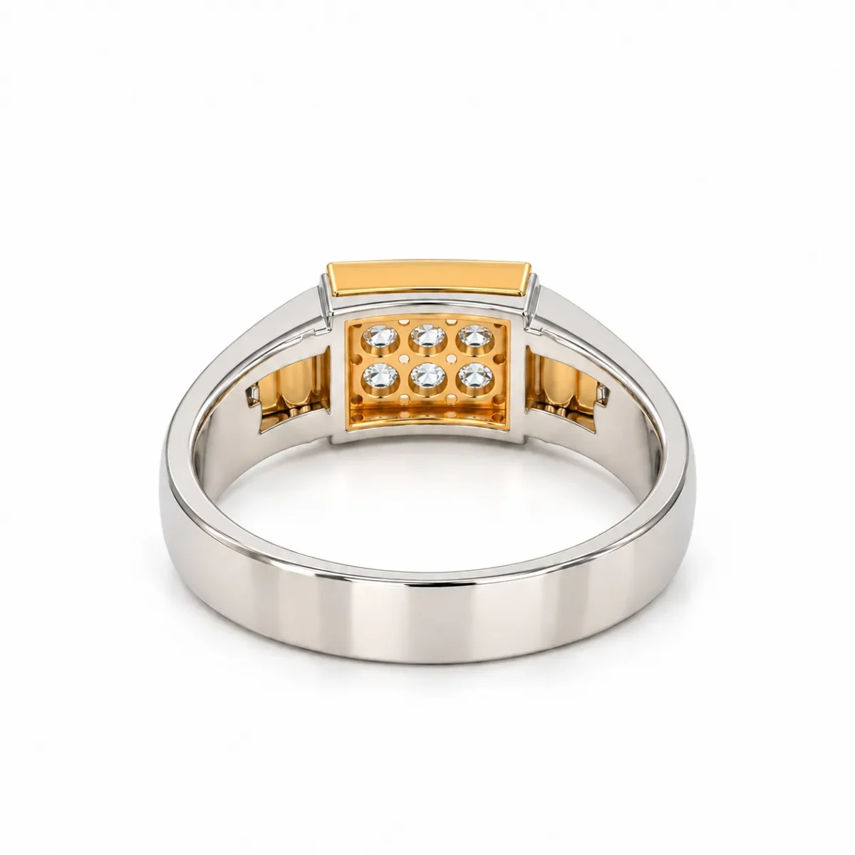 Fusion Lab Grown Diamond Ring for Men Back View
