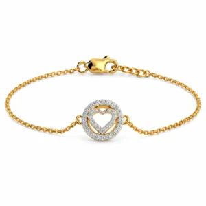 18K Gold Eternal Love Lab-Grown Diamond Tennis Bracelet for Women