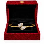 18K Gold Twin Marquise Halo Lab Grown Diamond Bracelet for Women - Image 4