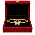 18K Gold Butterfly Pavé Lab Grown Diamond Bracelet for Women - Image 4