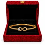 18K Gold Infinity Solitaire Lab Grown Diamond Bracelet for Women - Image 4