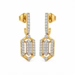 1.30 Carat Hexagon Lab Grown Diamond Earrings for Women