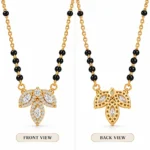 18K Gold Marquise Lab-Grown Diamond Mangalsutra - Image 3