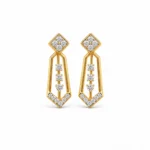 0.50 Carat Geometric Lab Grown Diamond Earrings for Women