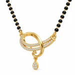 18K Gold Twisted Lab Grown Diamond Mangalsutra - Image 2