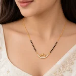 18K Gold Rising Sun Lab Grown Diamond Mangalsutra - Image 4