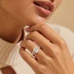 18k Gold Opulent Oval Lab Grown Diamond Ring - Image 5