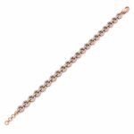 18K Gold Interlocking Lab-Grown Diamond Tennis Bracelet for Women - Image 2
