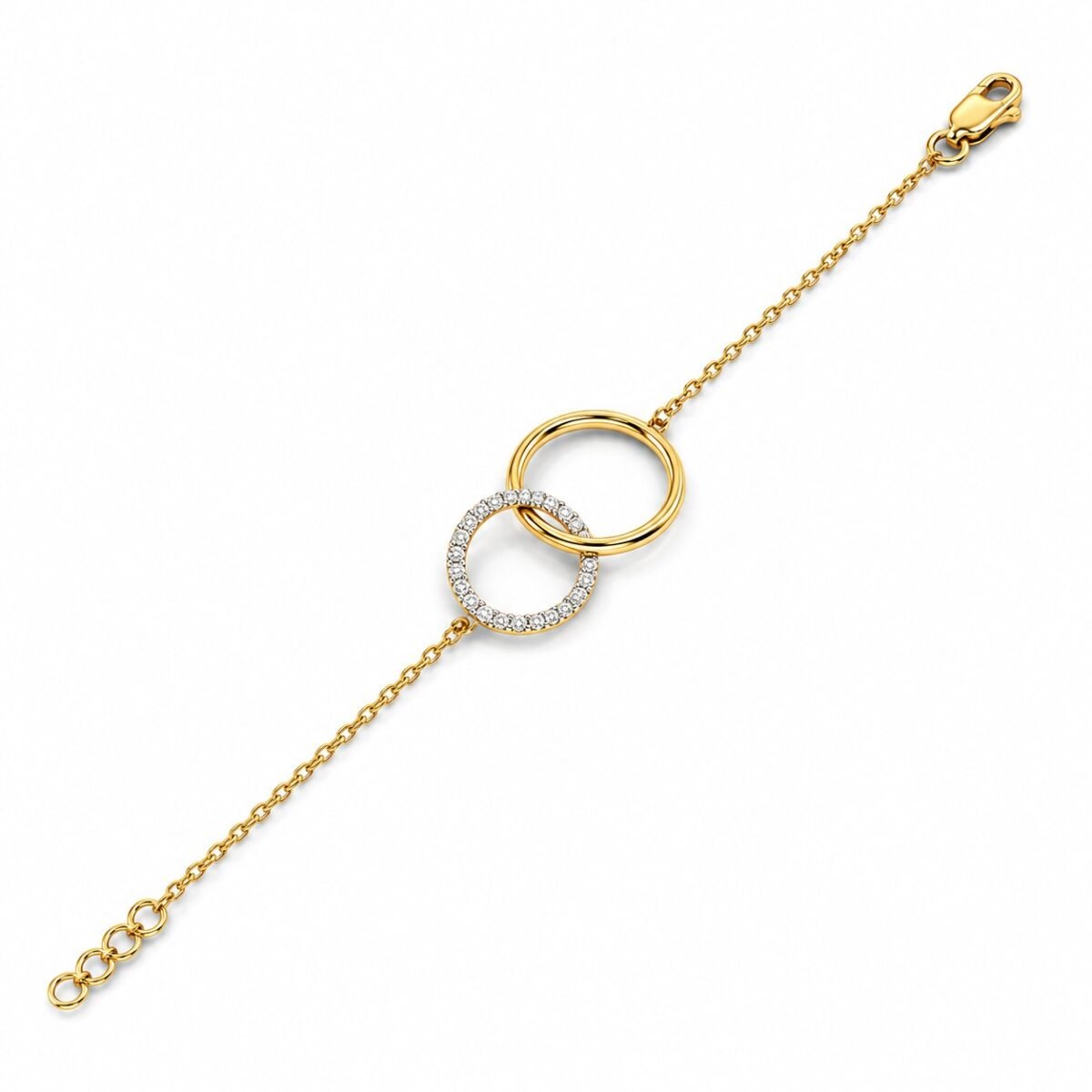 18K Gold Eternal Orbit Lab-Grown Diamond Tennis Bracelet for Women
