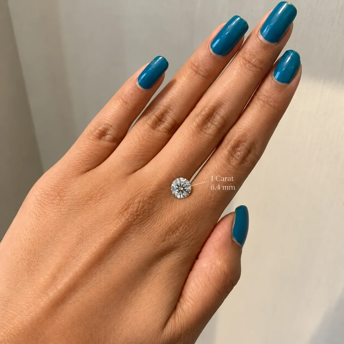 IGI certified round cut CVD lab grown loose diamond with brilliant faceting