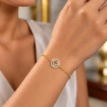 18K Gold Eternal Love Lab-Grown Diamond Tennis Bracelet for Women