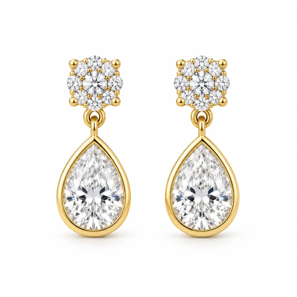 3 Carat Pear Shape Lab Grown Diamond Earrings 3 Carat Pear Shape Lab Grown Diamond Earrings for Women