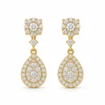 2.26 Carat Lab Grown Diamond Dangle Earrings for Women