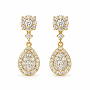 2.26 Carat Lab Grown Diamond Dangle Earrings for Women
