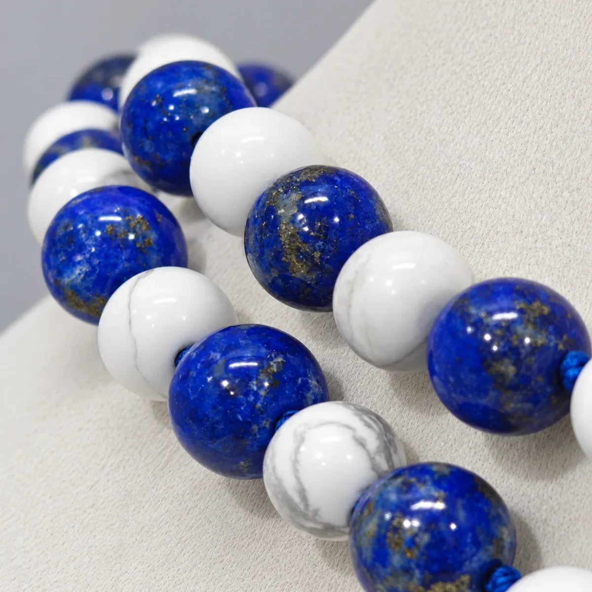 Lapis Lazuli & Howlite Mala with GTI Certificate