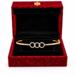 Luxury 18K Gold Oval Lab Grown Diamond Bracelet for Women | Modern Interlocking Design - Image 4