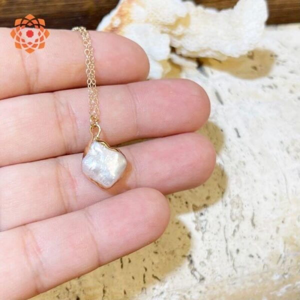 Natural Keshi Pearl Pendant Minimalist Pendant