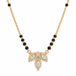 18K Gold Marquise Lab-Grown Diamond Mangalsutra with 1.36 Carat Diamonds