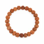 Natural 5 Mukhi Rudraksha Bracelet – Adjustable Panch Mukhi Beaded Bracelet - Image 2