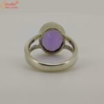 Natural Amethyst Sterling Silver Ring - Image 4
