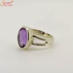 Natural Amethyst Sterling Silver Ring - Image 2