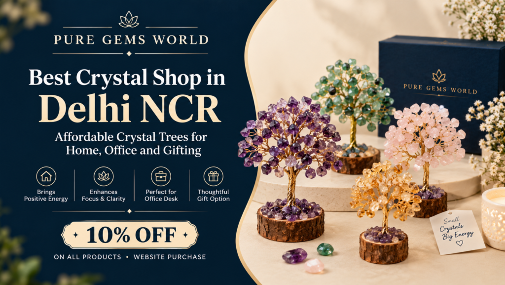 Crystal tree in Delhi NCR, affordable gemstone trees from the best crystal shop