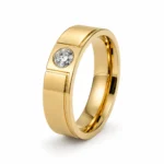 Signature Solitaire Lab Grown Diamond Ring for Men – Standing Angle