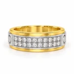 Timeless Grandeur Lab Grown Diamond Ring for Men Front View
