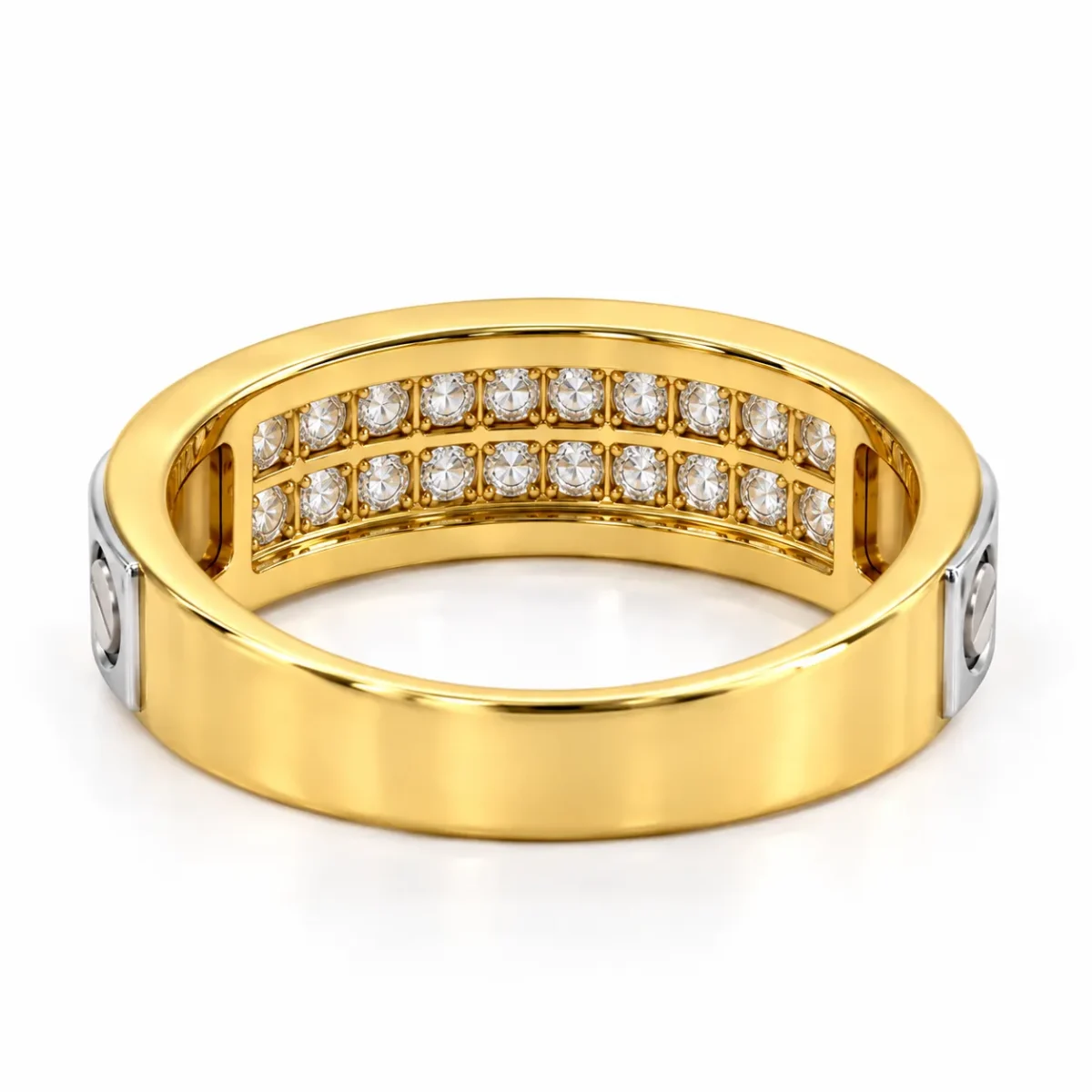 Timeless Grandeur Lab Grown Diamond Ring for Men Back View
