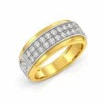 Timeless Grandeur Lab Grown Diamond Ring for Men Angled View