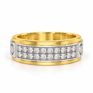 Timeless Grandeur Lab Grown Diamond Ring for Men Front View