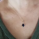 Blue Sapphire Gemstone Pendant, September Birthstone Pendant - Image 4