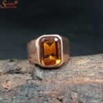 Natural Citrine Sterling Silver Ring, Sunela Ring - Image 2