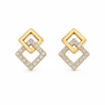 Geometric Lab Grown Diamond Earrings for Women 0.40 Carat