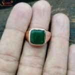 Green Emerald Ring, Unheated Panna Gemstone Ring - Image 2