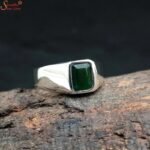 Emerald Ring, Handmade Panna Gemstone Ring - Image 3
