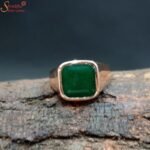 Green Emerald Ring, Unheated Panna Gemstone Ring - Image 5