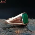 Green Emerald Ring, Unheated Panna Gemstone Ring - Image 6