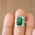 Certified Emerald Ring, Panna Gemstone Ring - Image 2