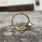 Certified Iolite Gemstone Ring In Panchdhatu - Image 6