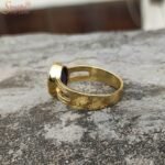 Certified Iolite Gemstone Ring In Panchdhatu - Image 3