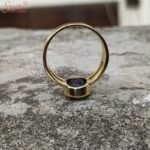 Certified Iolite Gemstone Ring In Panchdhatu - Image 5