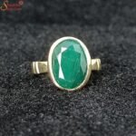 Natural Emerald Ring, Panna Gemstone Panchdhatu Ring
