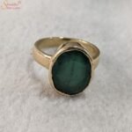 Natural Oval Shape Emerald Ring, Panna Gemstone Ring
