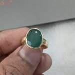 Natural Oval Shape Emerald Ring, Panna Gemstone Ring - Image 4