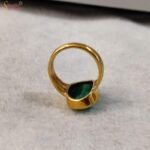 Natural Emerald Panchdhatu Ring, Panna Ring - Image 5